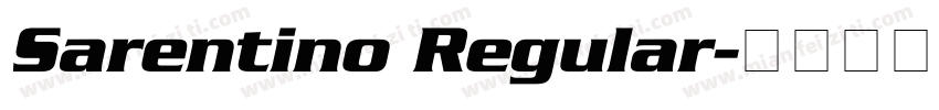 Sarentino Regular字体转换